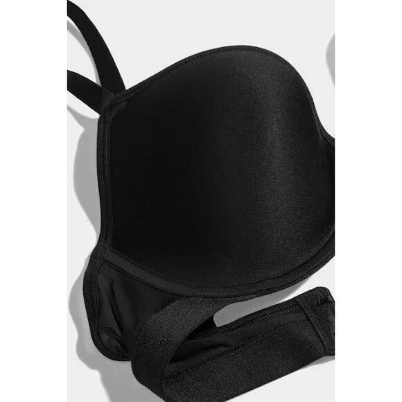 Barely Nude Womens Black Wire Foam Cup Wide Strap Bra 38 DDD...(B1) - Picture 2 of 3